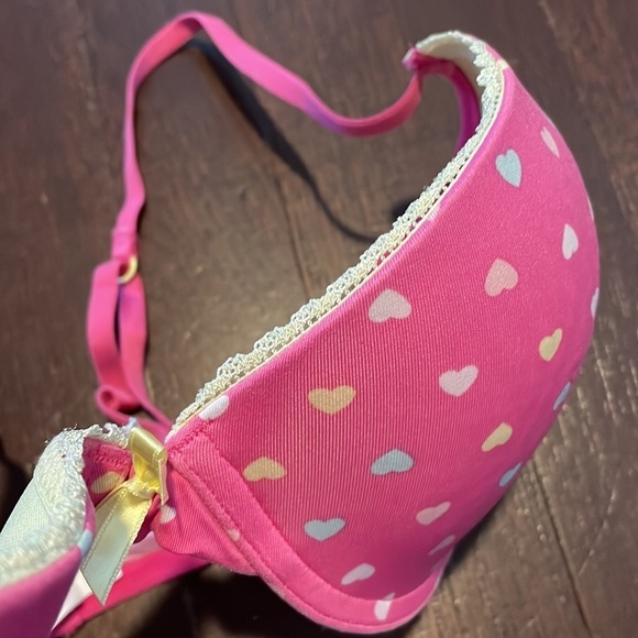 Women's Xhilaration Push Up Bra Lingerie With Hearts 36C - Picture 4 of 15